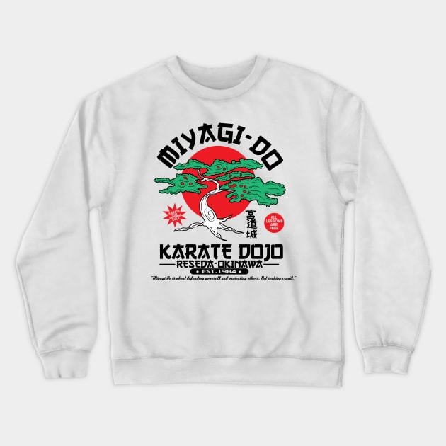 Miyagi do karate dojo Crewneck Sweatshirt by carloj1956